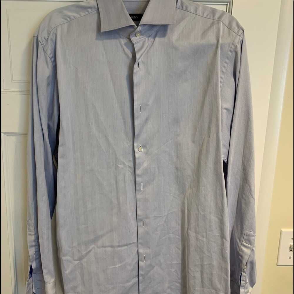Hugo Boss regular fit light blue Men shirt